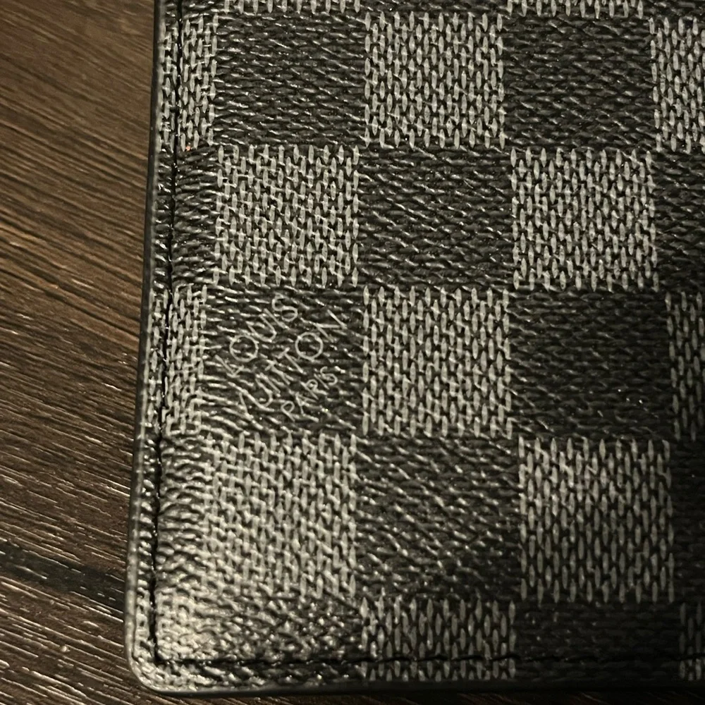 Louis Vuitton Black Checkered Wallet
